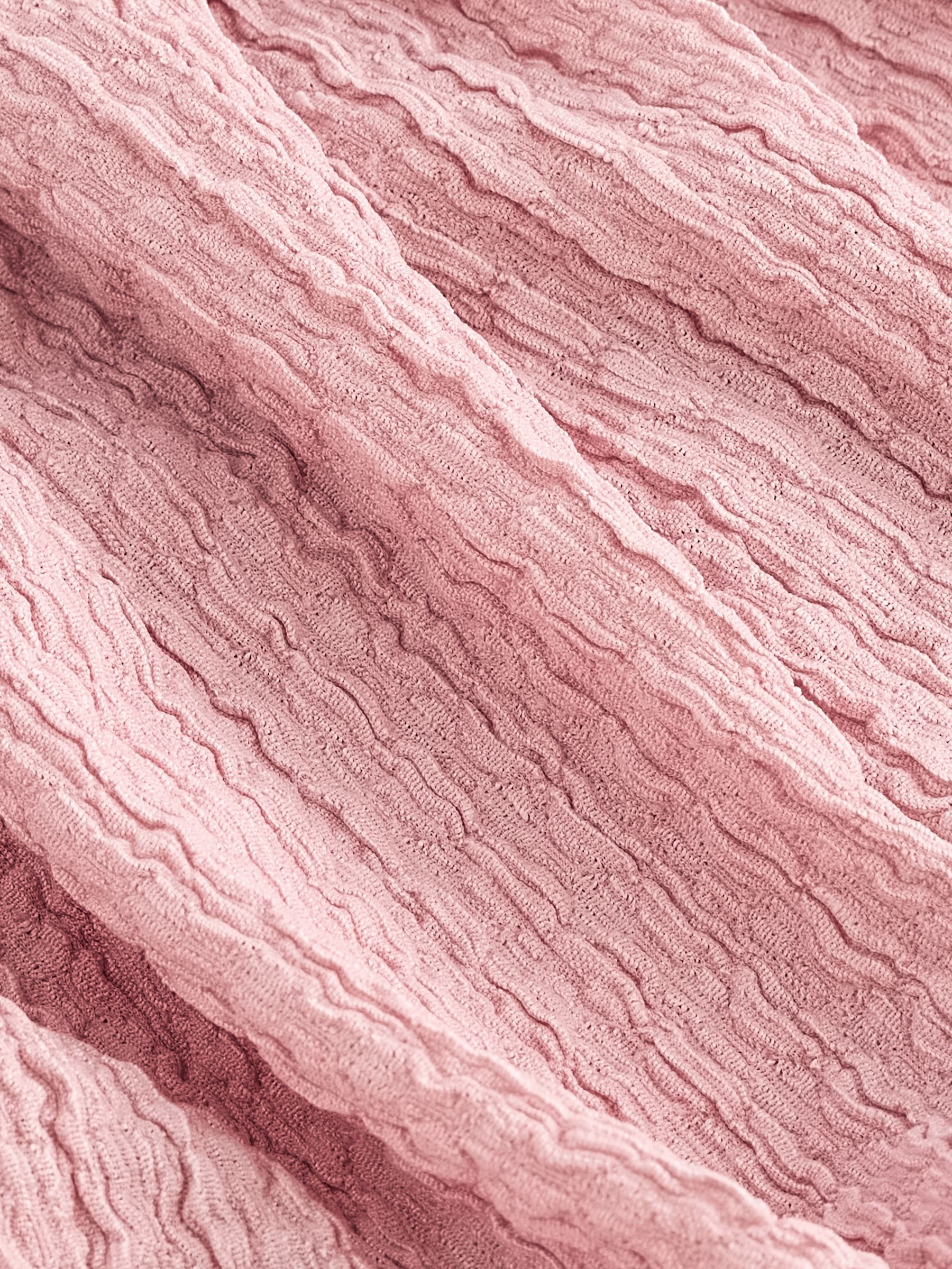 Roze - Bubble top met één schouder en textuur (3-16 jr)