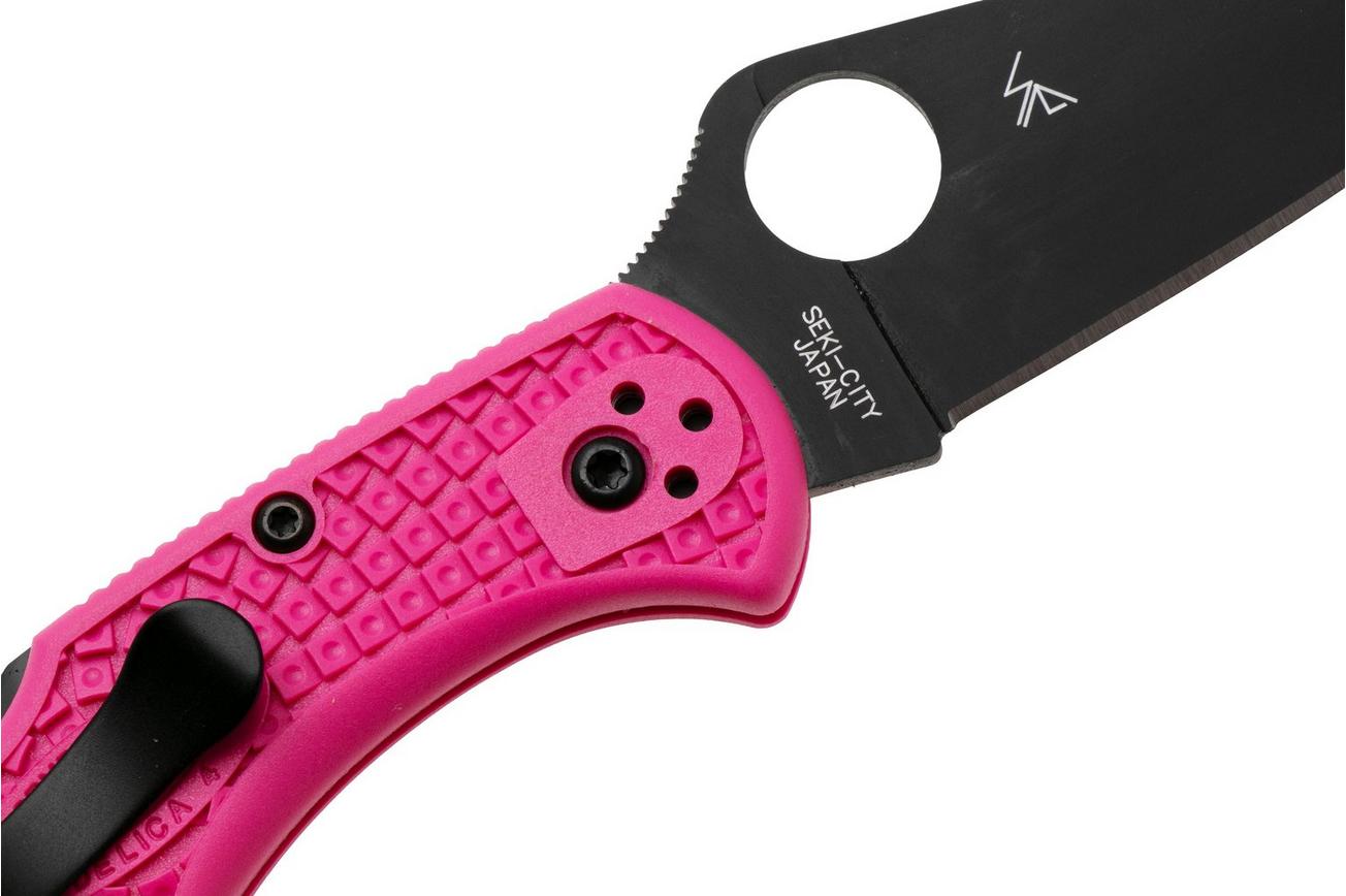 Spyderco Delica 4 Pink Black S30V C11FPPNS30VBK Pink Heals zakmes