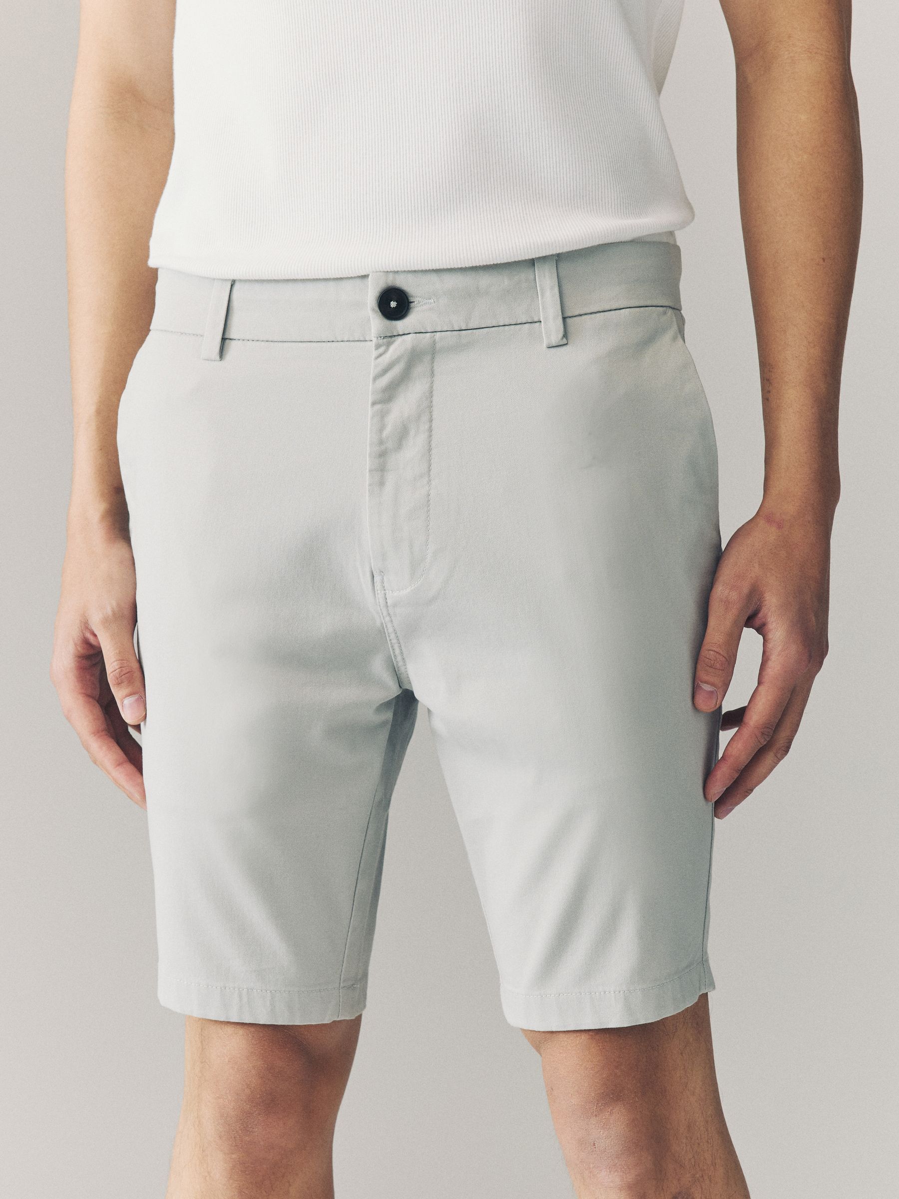 Multi - Strakke Pasvorm - Set van 4 chinoshorts met stretch