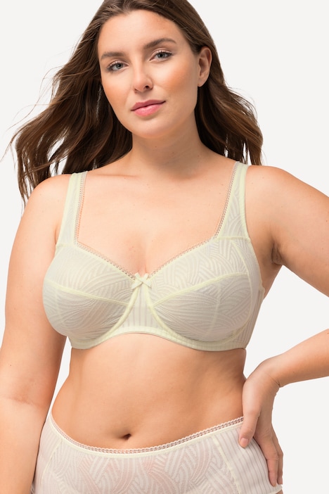 Bügel-BH, Spitze, Softcups, Rippjersey, Cup C - D