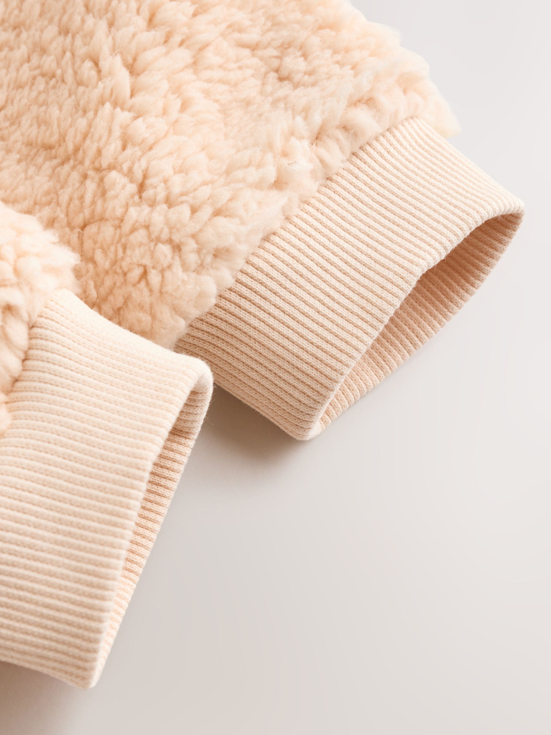 Neutraal met beren - Baby Heavy Fleece Sleepsuit