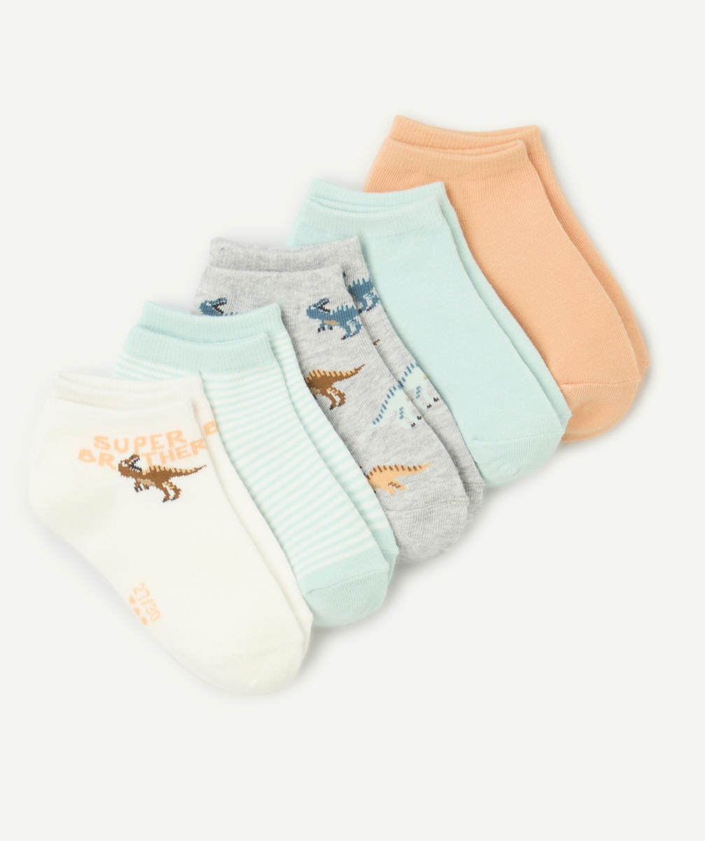 lot de 5 paire de socquettes garçon thème dino