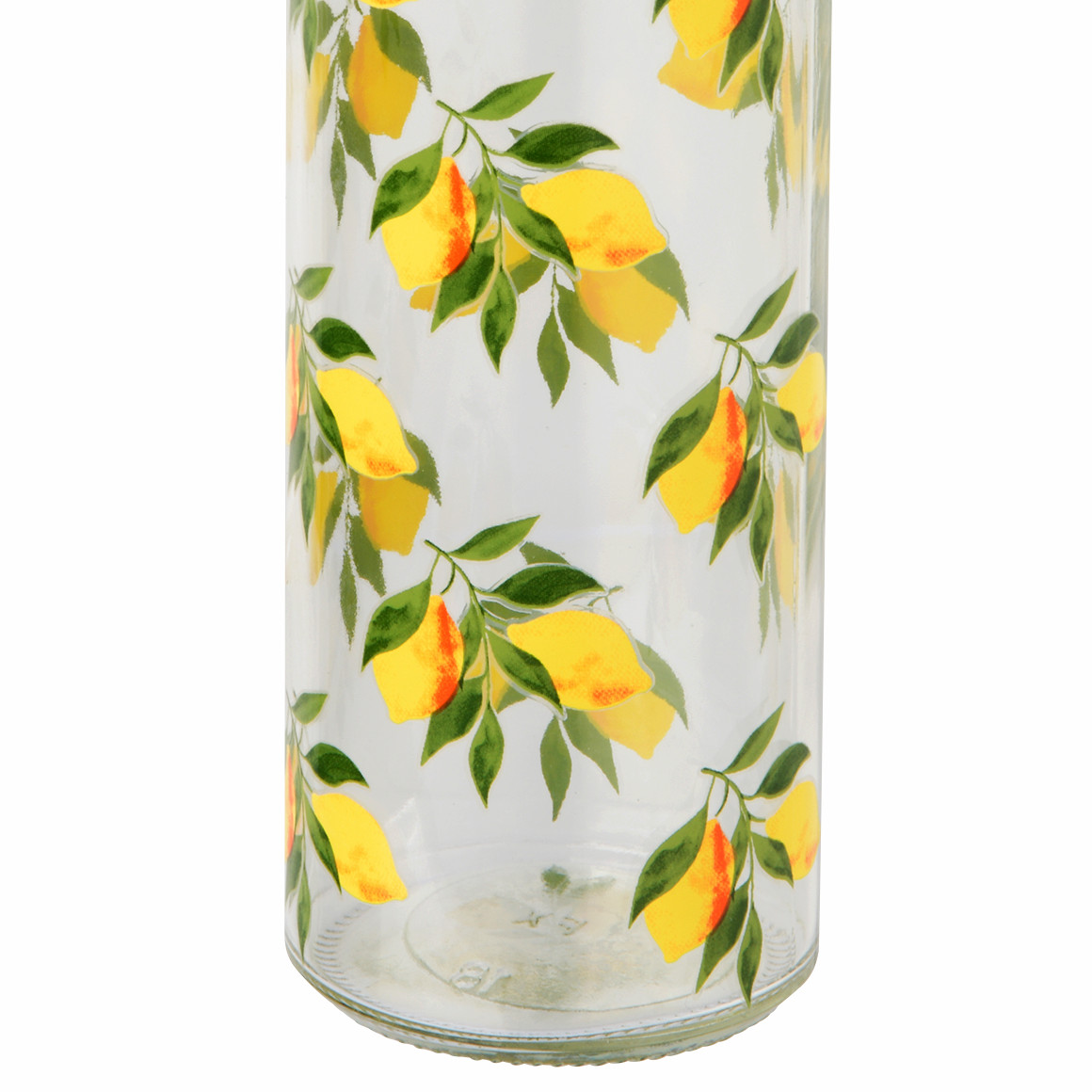 My Home Trinkflasche aus Glas glasklar / braun