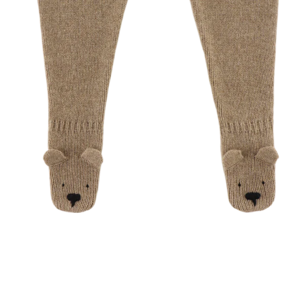 Matsie Merino Wool Leggings | Bear | Milk Chocolate Melange