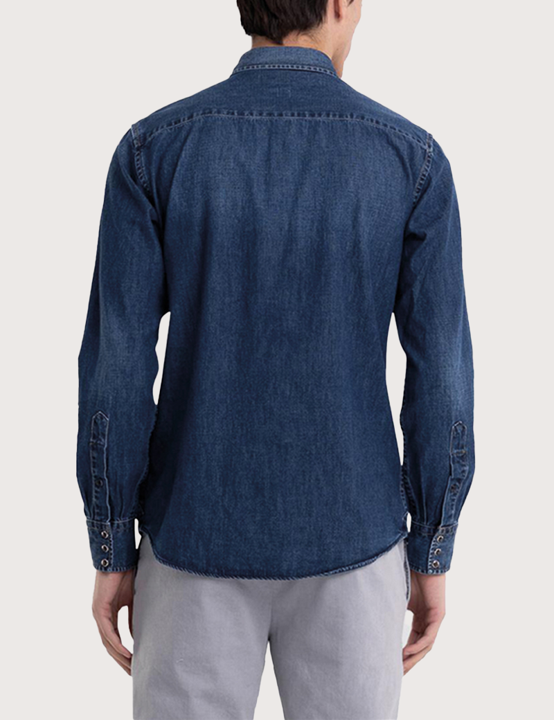 REPLAY CHEMISE HOMME DENIM DARK BLUE