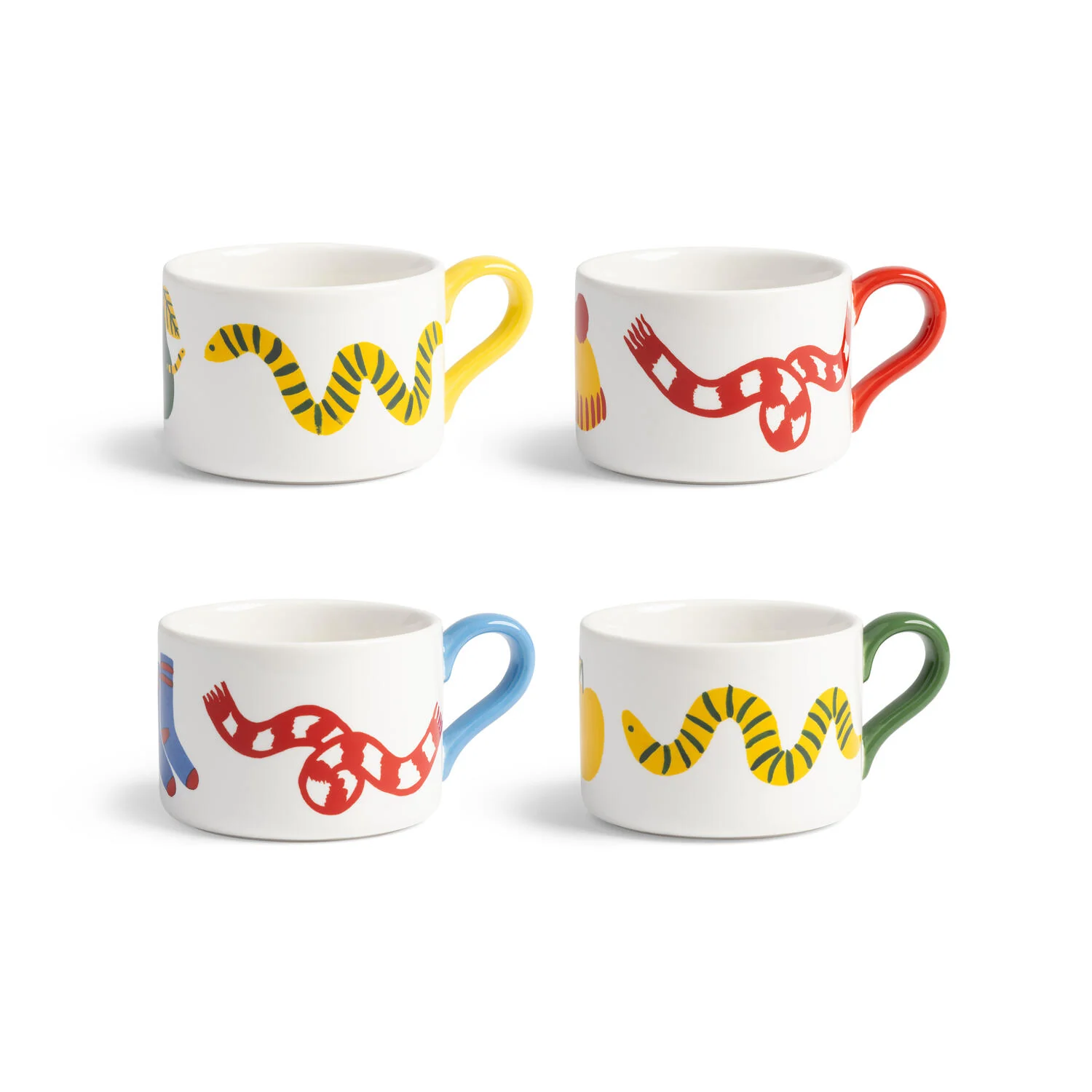 &Klevering  Mug haines - Sæt med 4