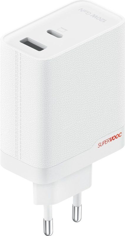 OnePlus - SuperVOOC 120W - Lichtnetadapter - Wit - Met Twee Poorten