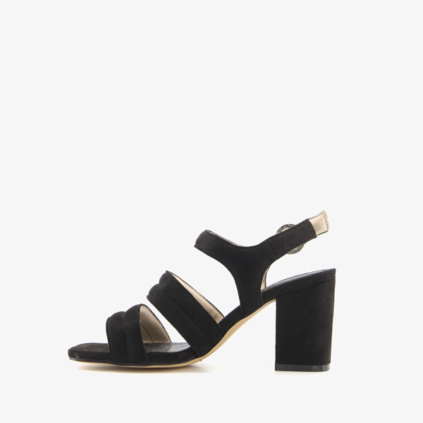 Blue Box dames sandalen met blokhak zwart