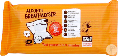 Alcohol Breathalyser Ethylotest À Usage Unique 1 Pièce