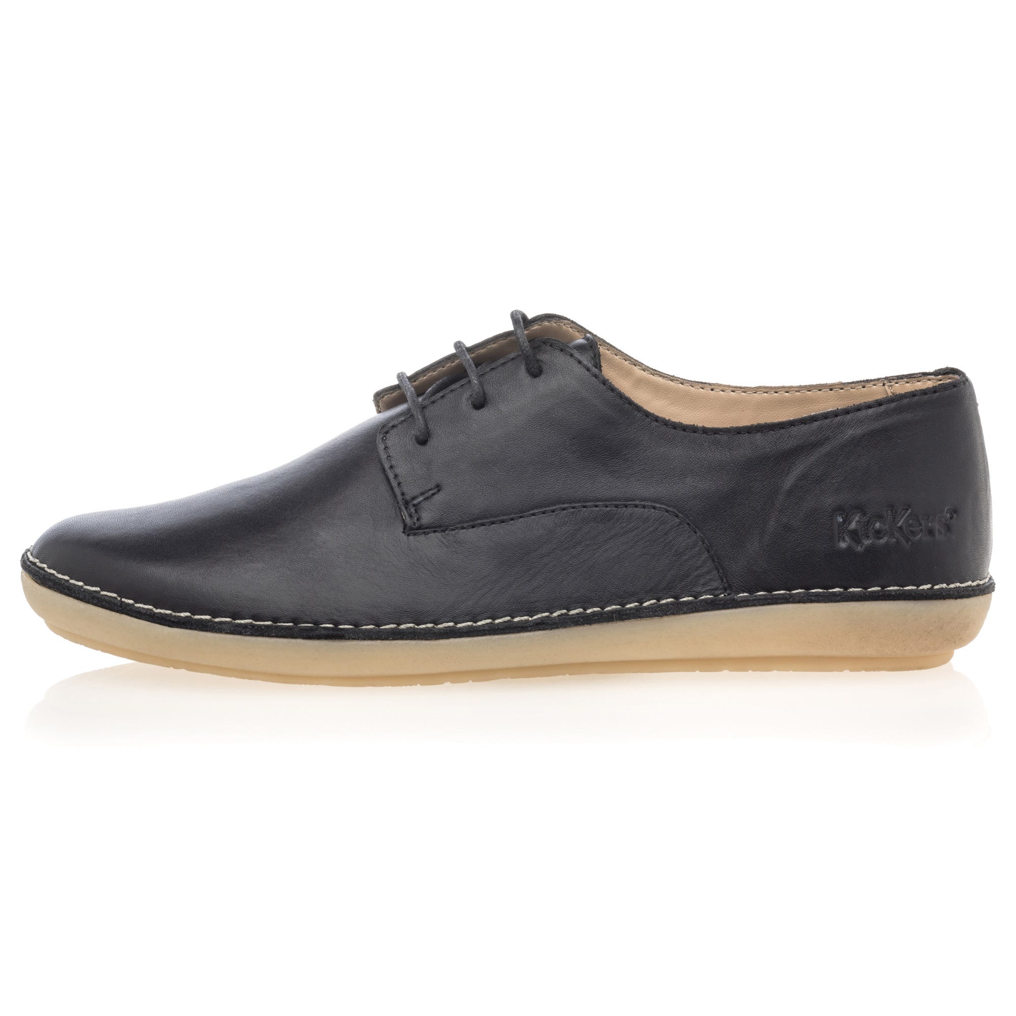Derbies Femme en cuir noir