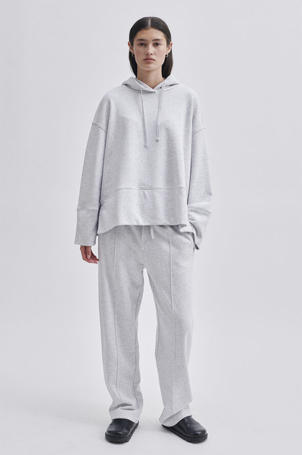 Second Female Abadell Sweat Hoodie Light grey melange