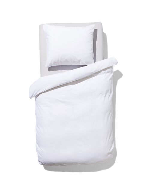 housse de couette en coton doux 140x200/220 blanc