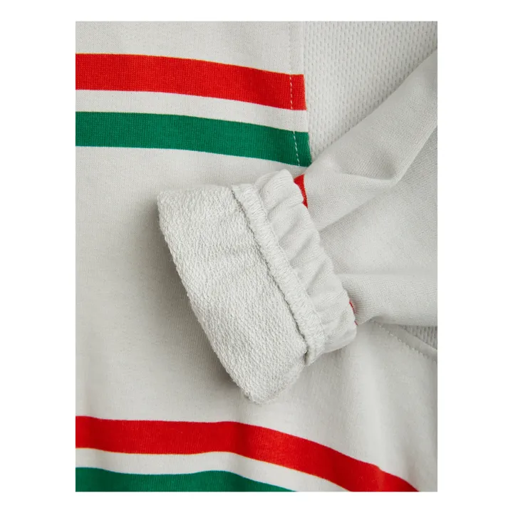 Mini Rodini Sweat Coton Bio Rayure | Gris