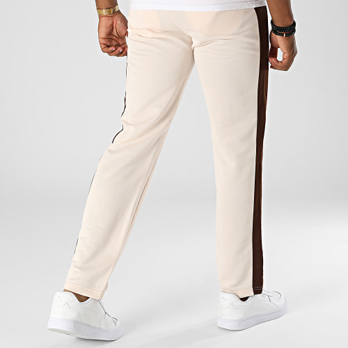 Pantalon Jogging A Bandes 2240172 Beige Marron