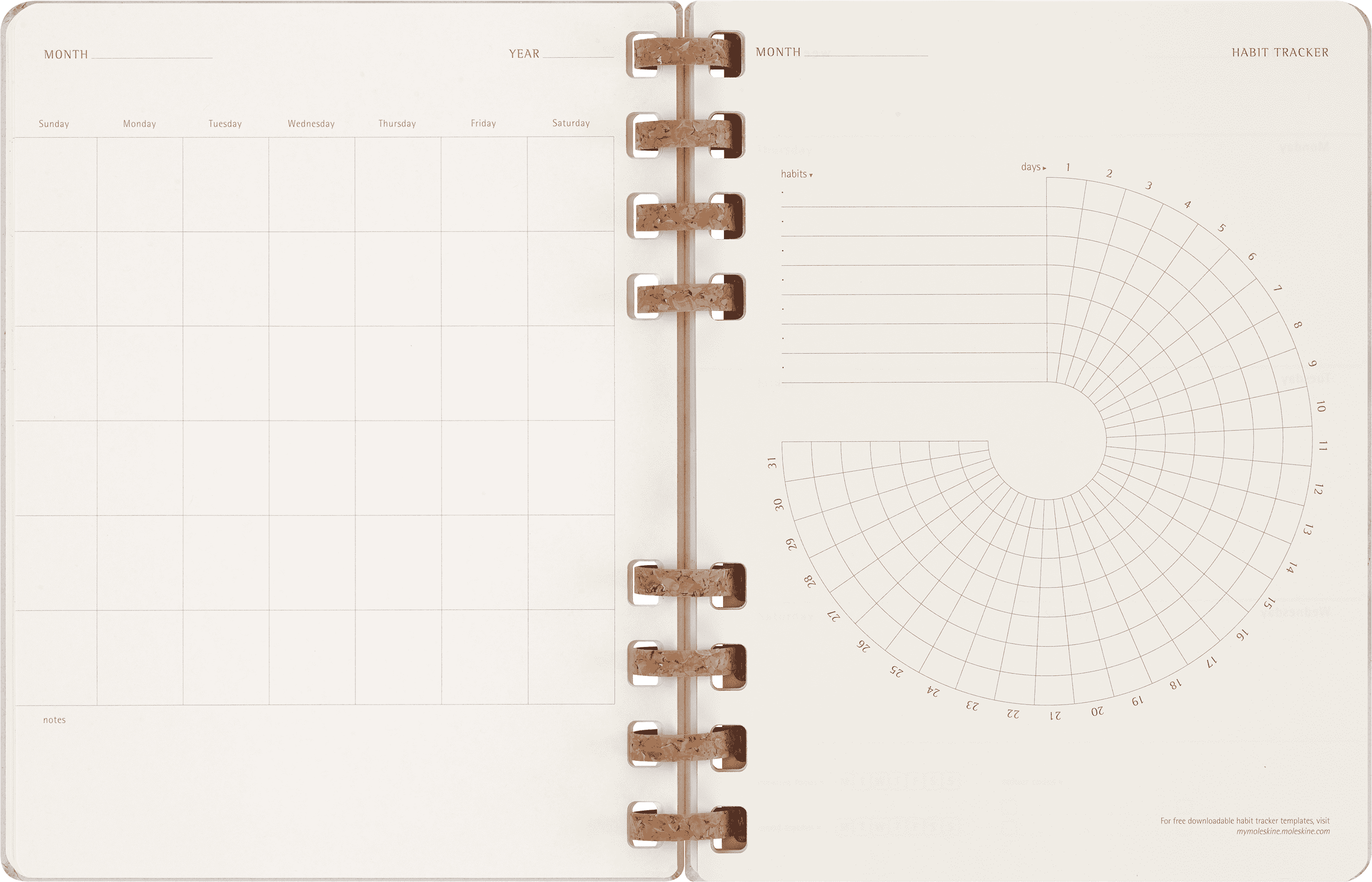 Undated Life Planner XL Weekly and Monthly, Spiral