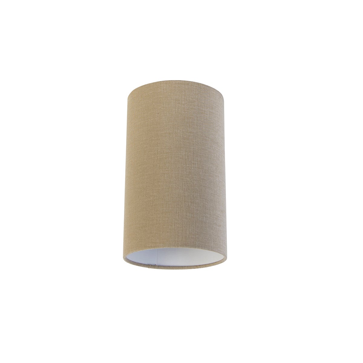 Lichtbruine stoffen lampenkap 15/15/25
