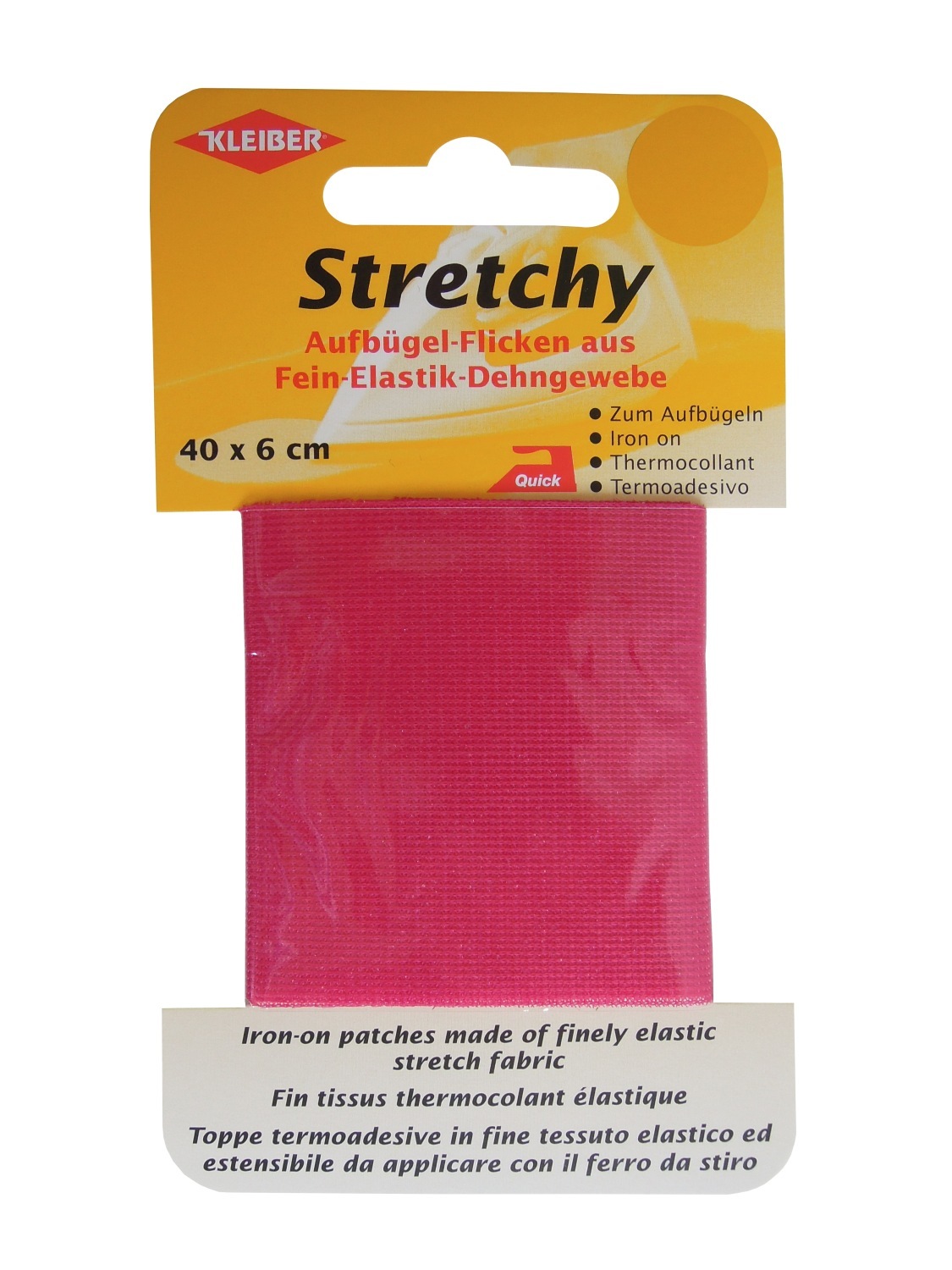Bügelflicken - pink - 40x6 cm
