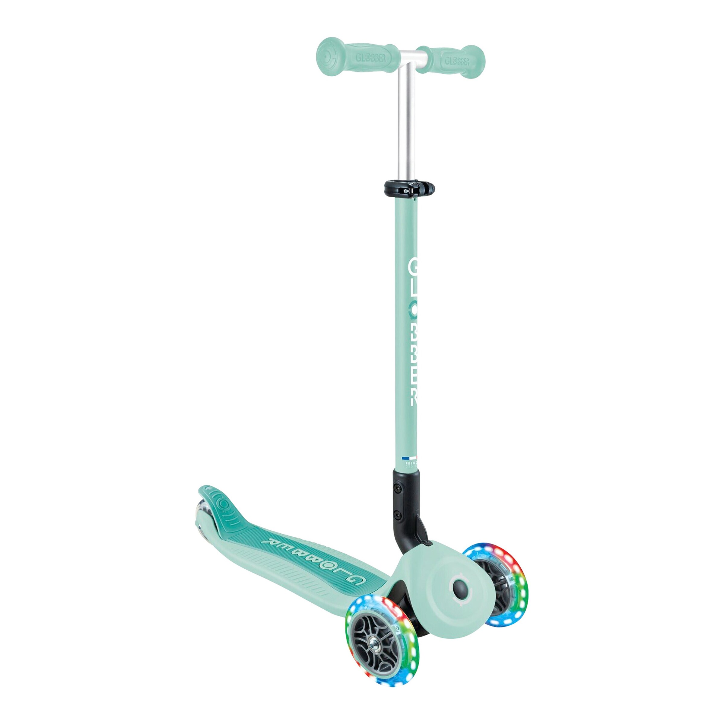 Globber Scooter 3in1 Go-Up active mit Leuchtrollen mint