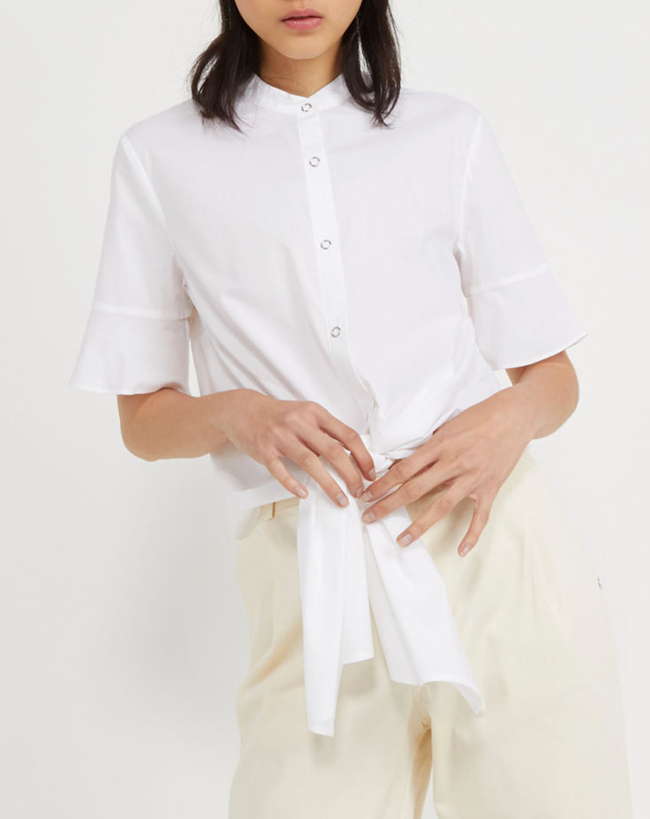 Scotch & Soda Chemise Nouée blanche