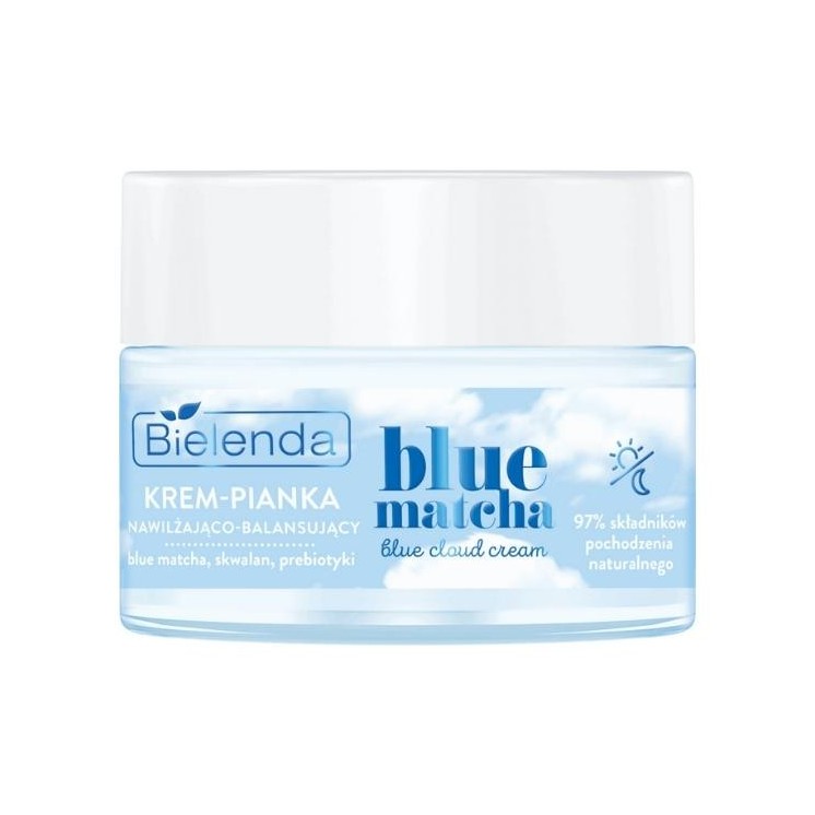 Bielenda Blue Matcha Hydraterende en balancerende crème-schuim 50 ml