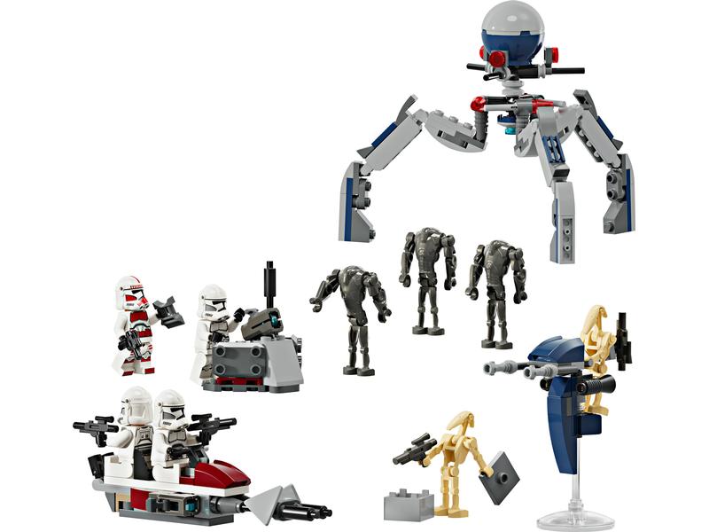 LEGO® Star Wars Clone Trooper & Battle Droid Battle Pack 75 Grosses Bau- und Spielset mit legendären Waffen