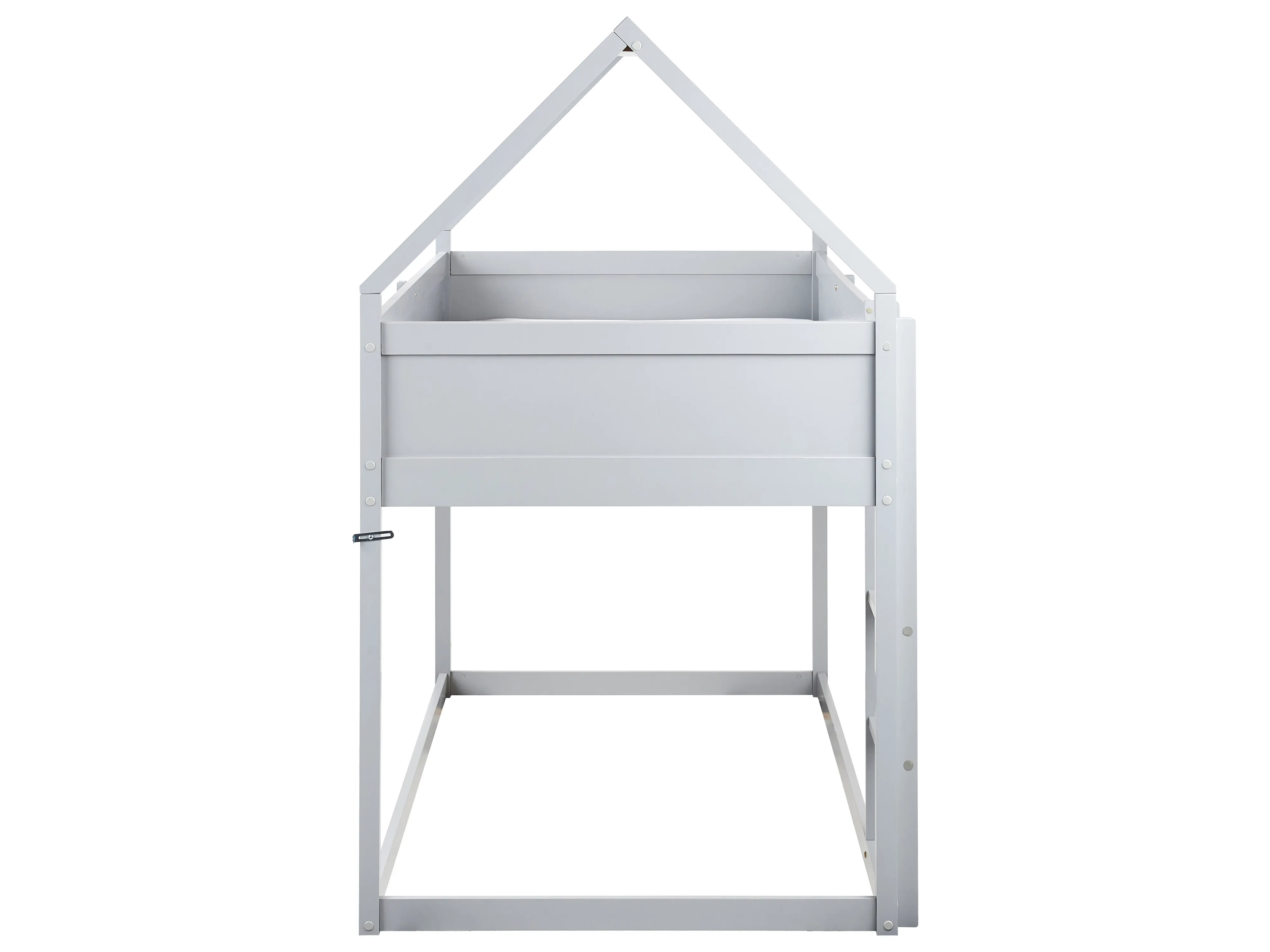 Verhoogd bed Huis Dennenhout DIENNE 90 x 200 cm Grijs