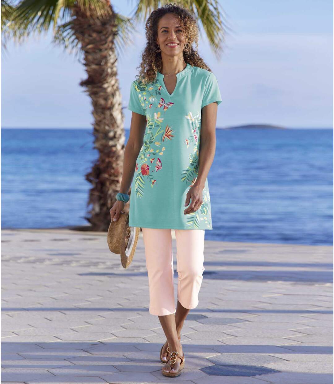 Pantalon Tregging 7/8e en Twill Stretch