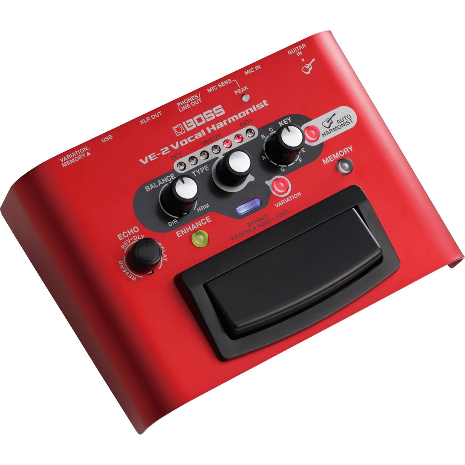 Boss VE-2 Vocal Harmonist effectpedaal voor zang