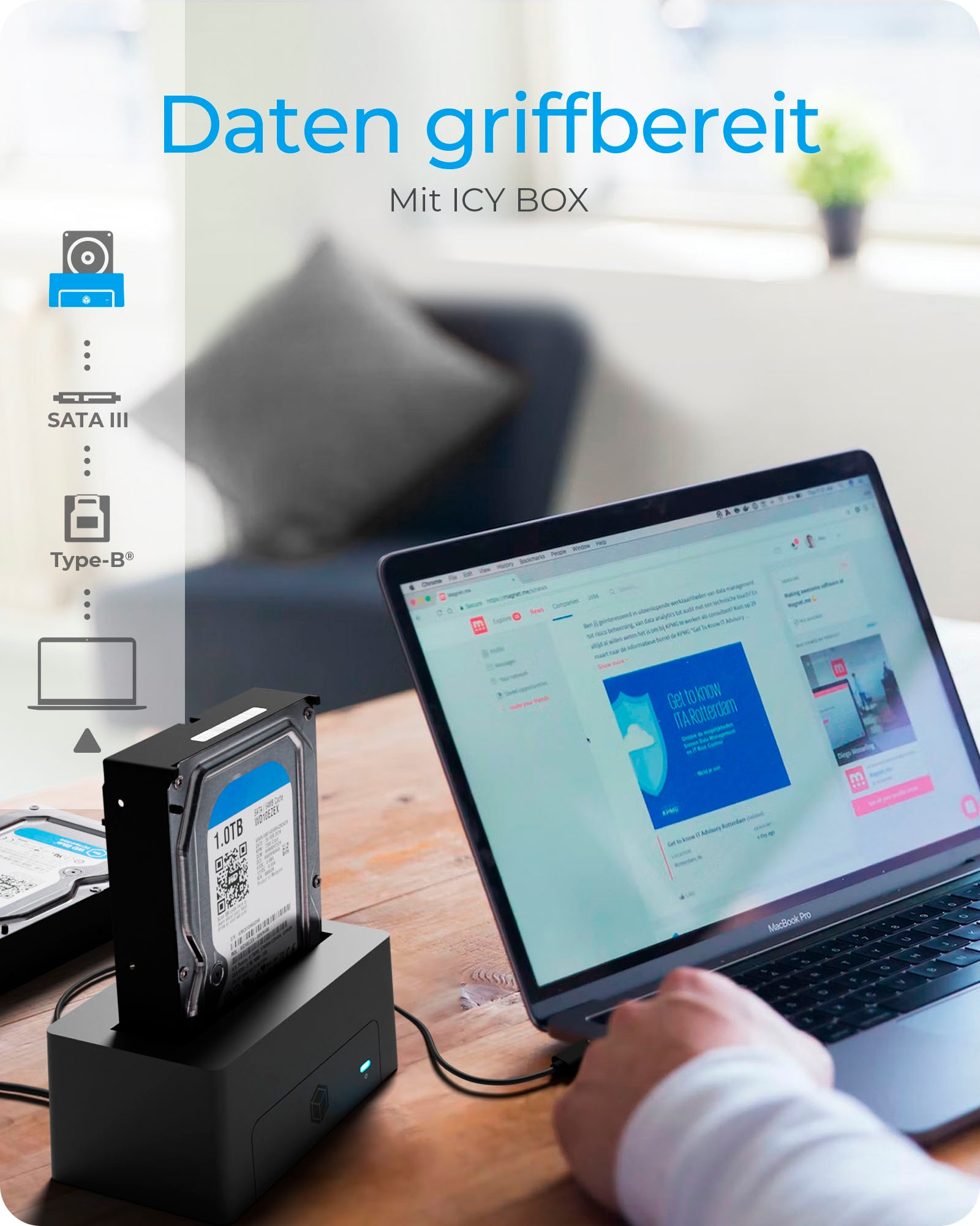 ICY BOX Festplatten-Dockingstation »IB-1121-U3« HDD/SSD
