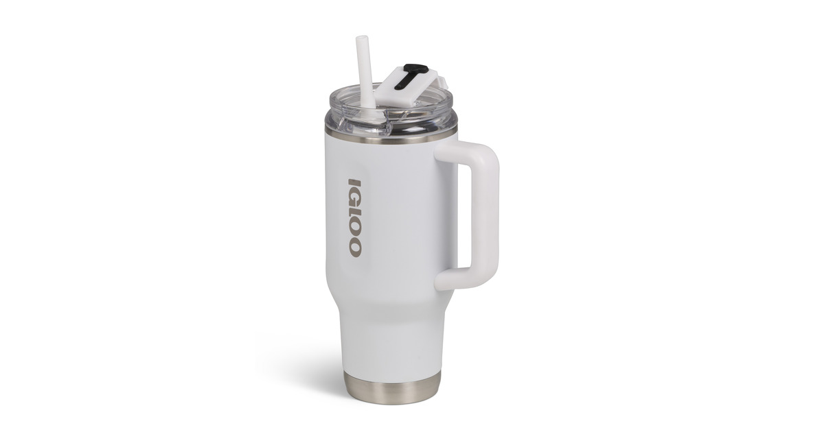 IglooFlip ‘n’ Sip Travel Mug 32 oz, 0,95 liter drinkfles  (Wit)