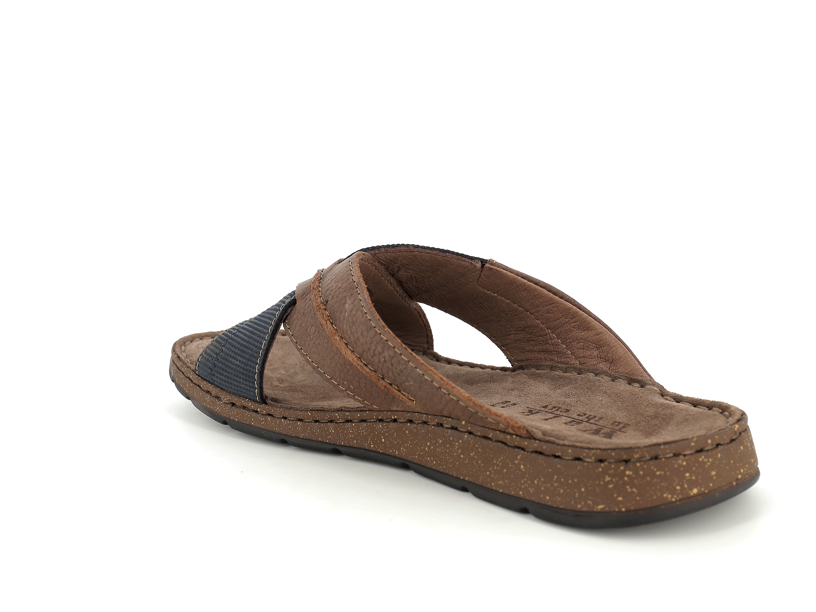 C brand-43050 Cuir Marron Bleu