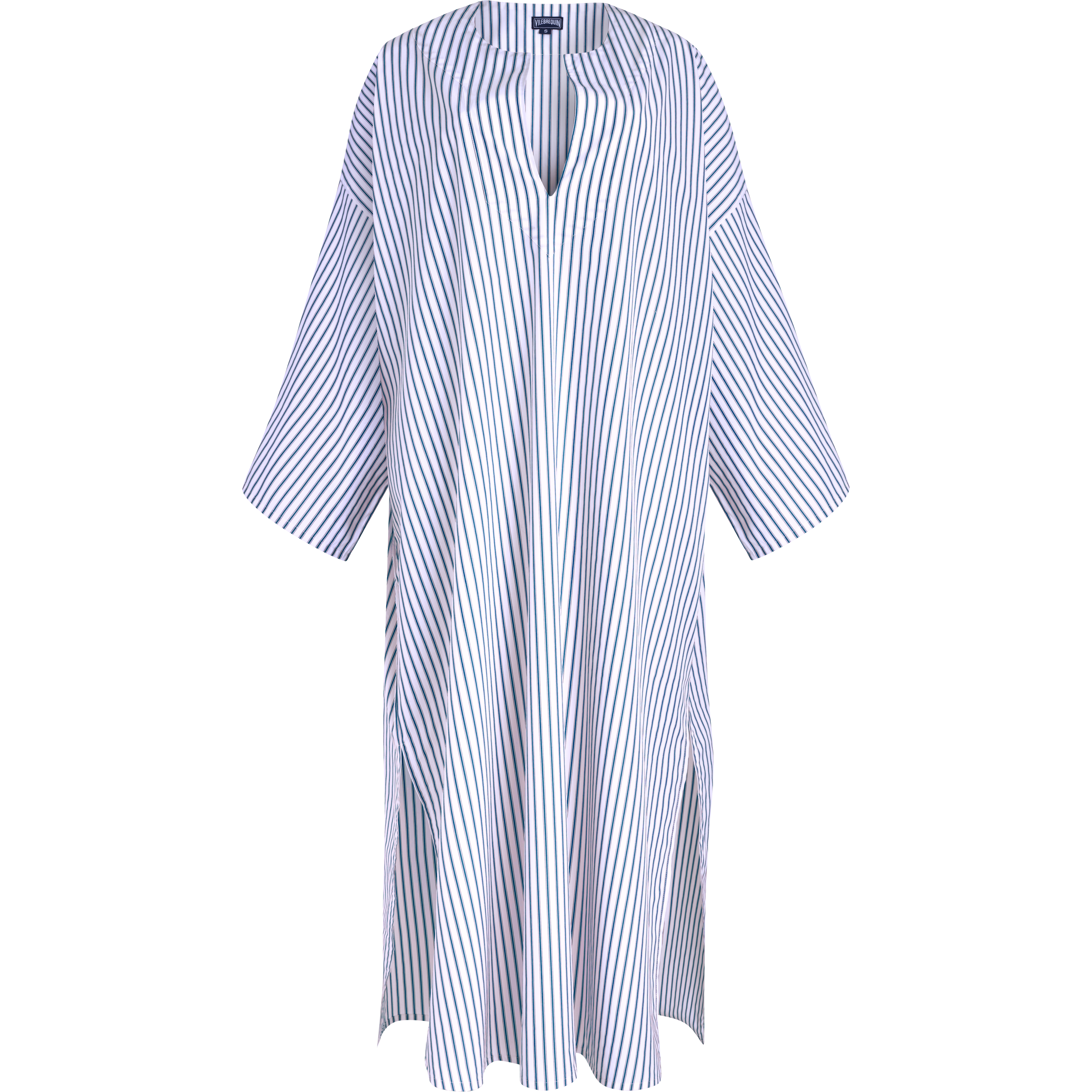 Caftan en Coton Femme Unie - Vilebrequin x Ines de la Fressange