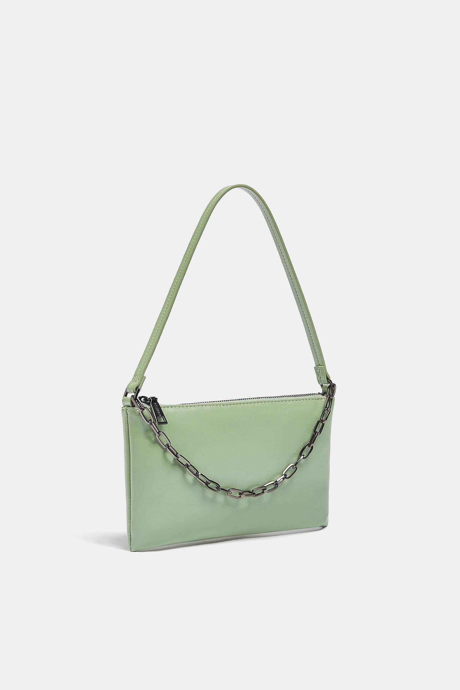 Bolsa de ombro com corrente - Verde