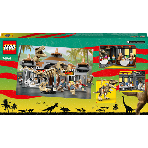 LEGO Jurassic World Besøgscenter: T.Rex- Og Raptor-Angreb - 76961