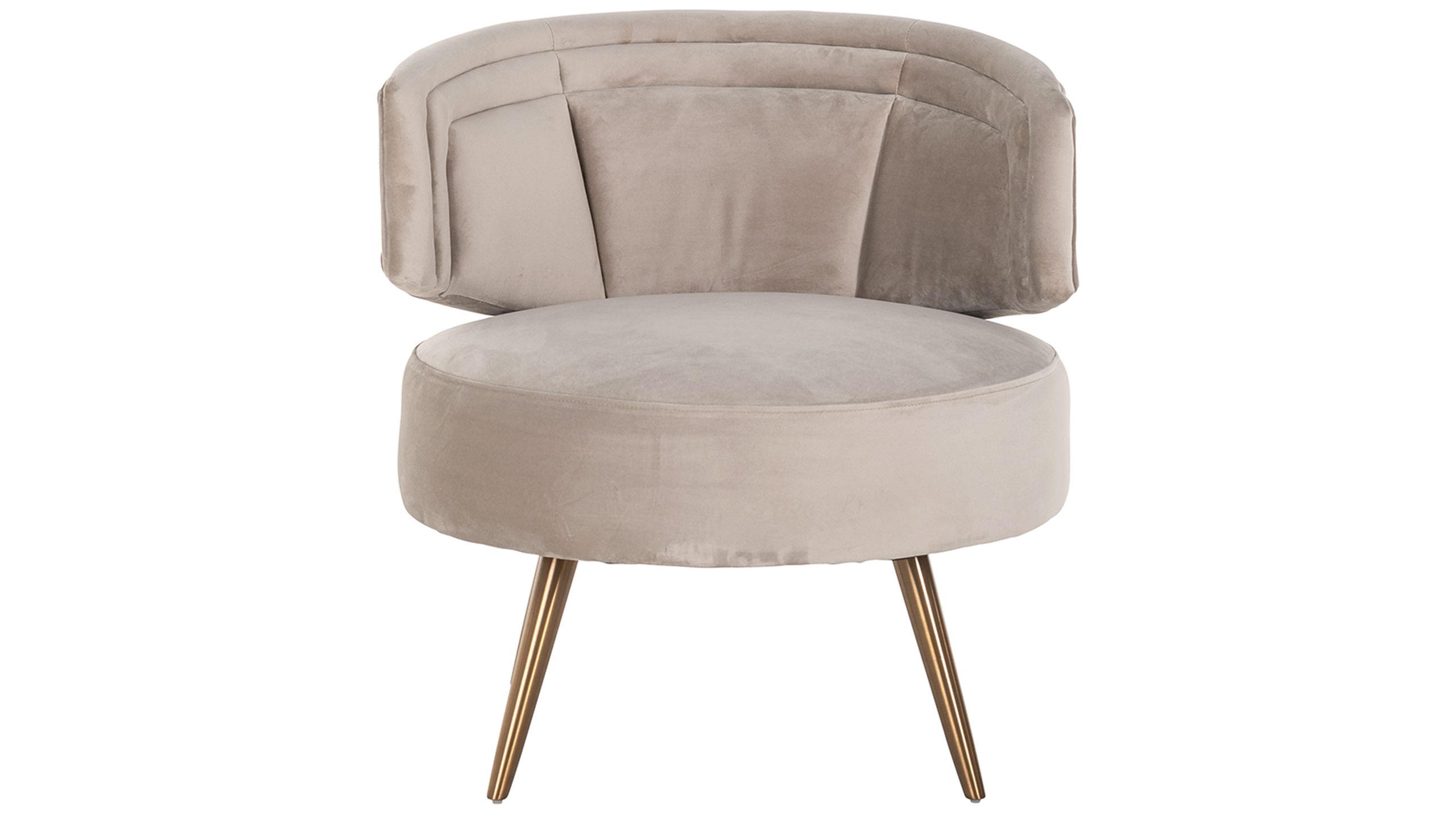Fauteuil 211049 Khaki Velvet Hazel B71 x D73 x H73 cm