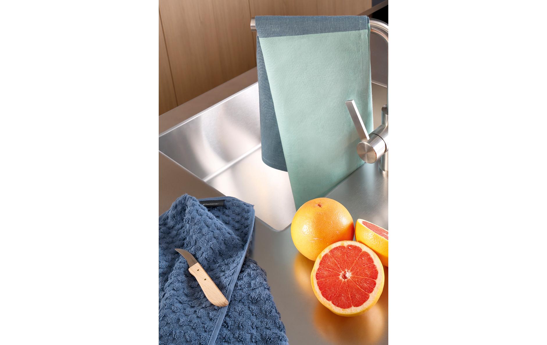Geschirrtuch Cuisine Duo Mint/NachtblauAbwaschtuch für das Geschirr