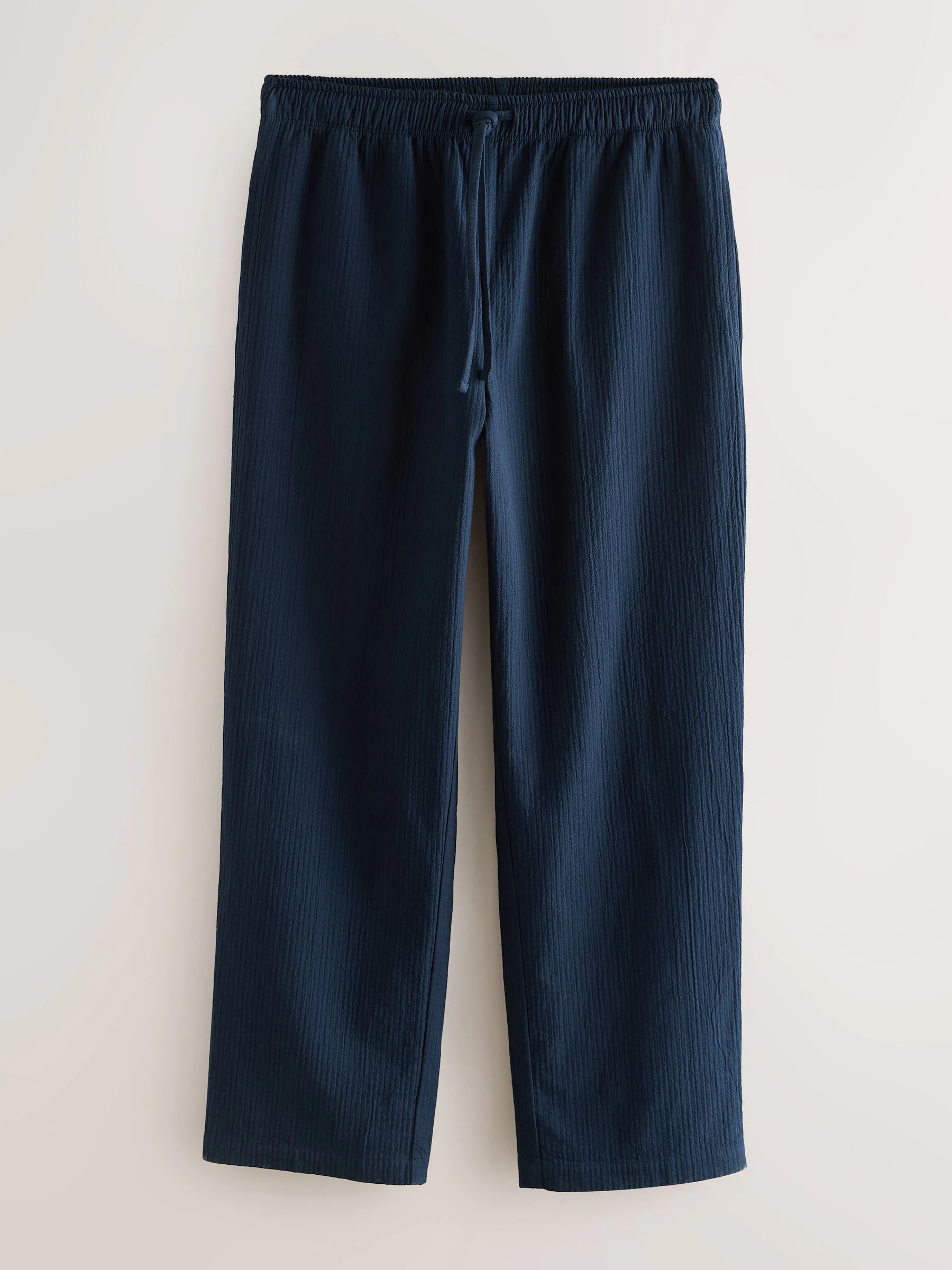 Donkerblauw - Stripe Short Sleeve Button Through Pyjamas Set