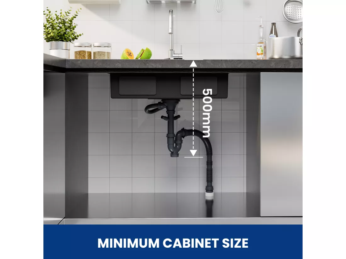 Cecipa MAX Évier Cuisine 1 Bac 70×44×21CM Évier à Encastrer Inox Brossé avec Egouttoir et Vasque