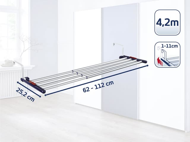 Leifheit Quartett 42 Extendable Alu. Tørrestativ 4,2 m