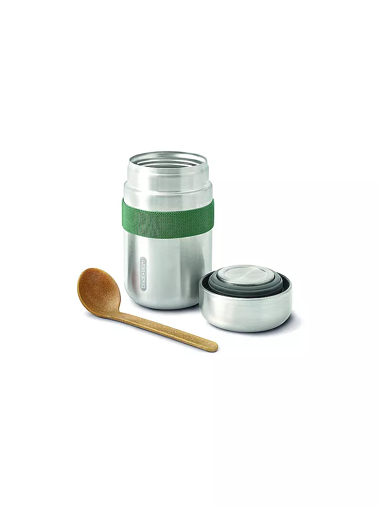 BLACK+BLUM Thermosbehälter - Food Flask 400ml Olive/Edelstahl olive