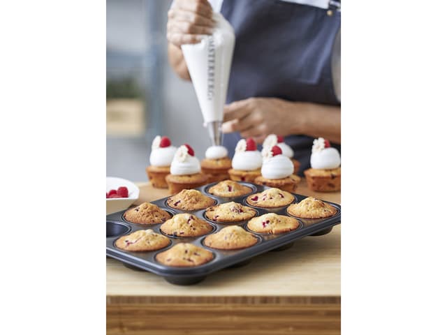 Blomsterbergs Muffinform til 12 stk. Black Steel