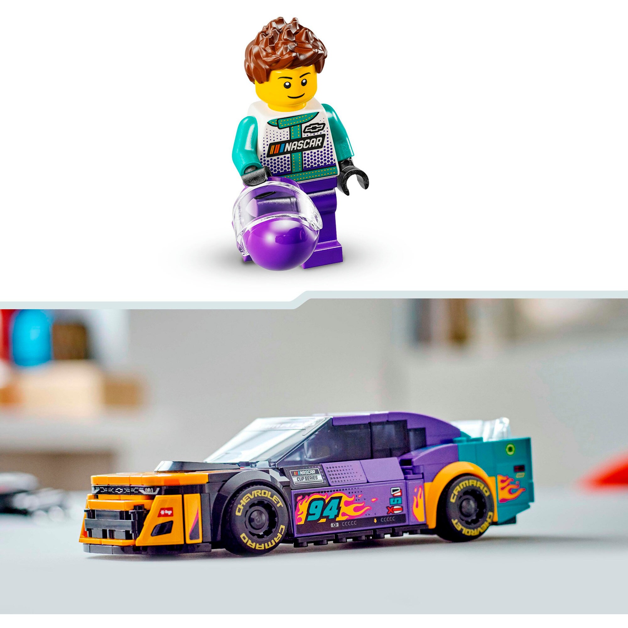 LEGO Konstruktionsspielzeug Speed Champions NASCAR Next Gen Chevrolet Camaro ZL1