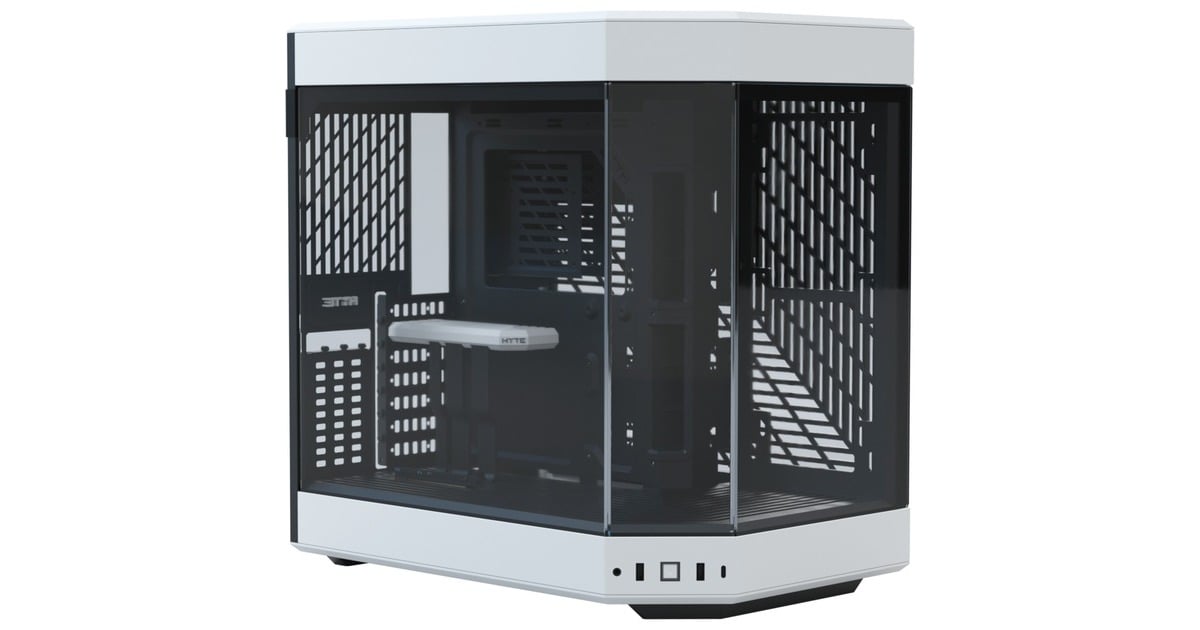 HYTEY60 midi tower behuizing  (Wit/zwart | 3x USB-A | Tempered Glass)