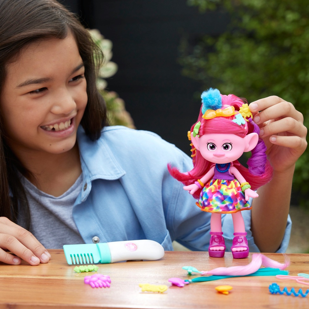 Trolls 3 Band Together Hair-Tastic Queen Poppy Modepuppe