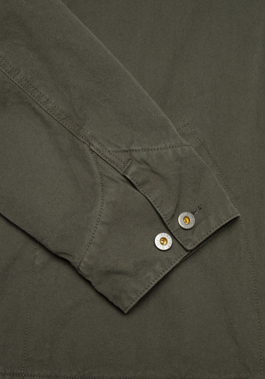 Nudie Jeans Jacke Blake Zip Jacket Duck Canvas Green