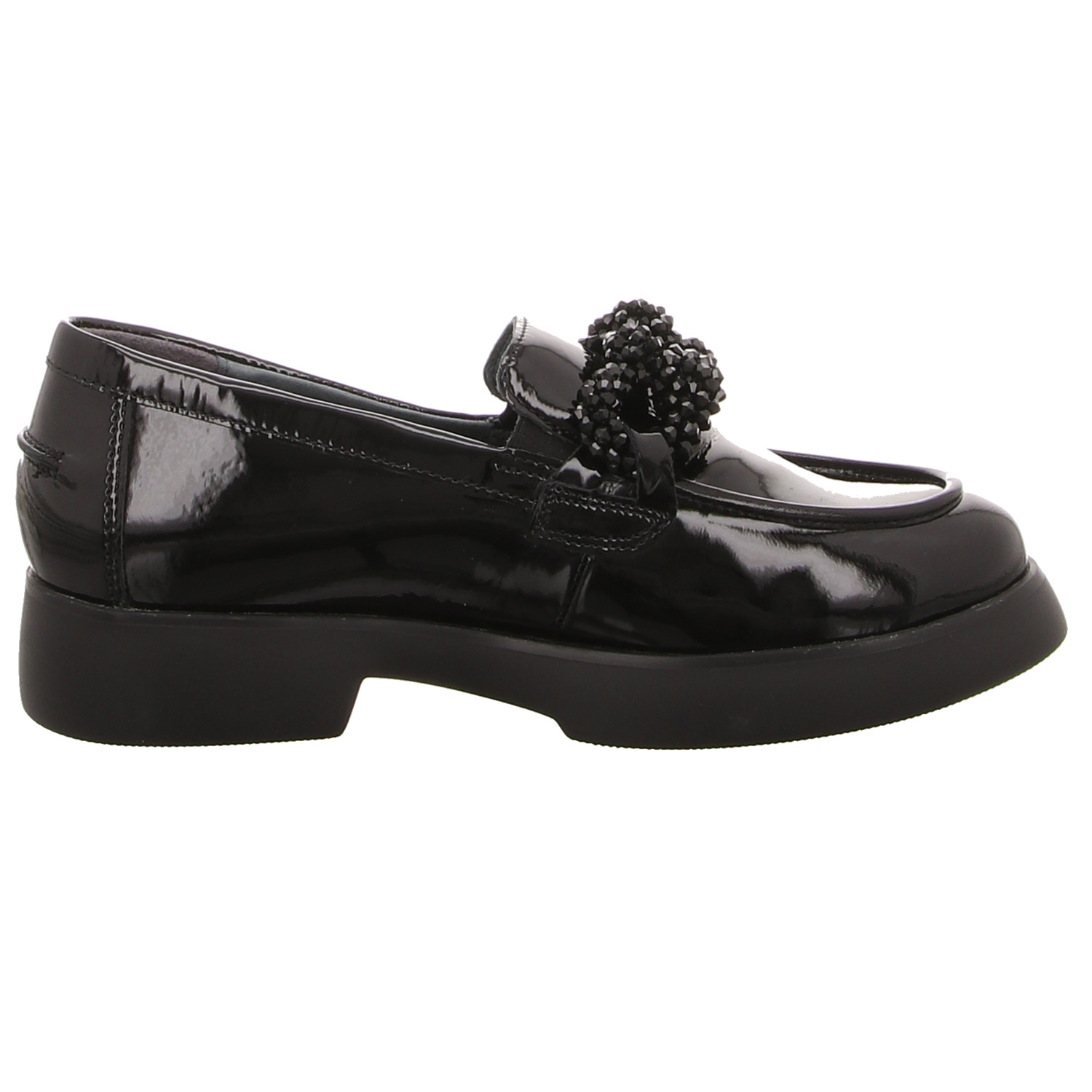 Waldläufer Slipper schwarz schwarz