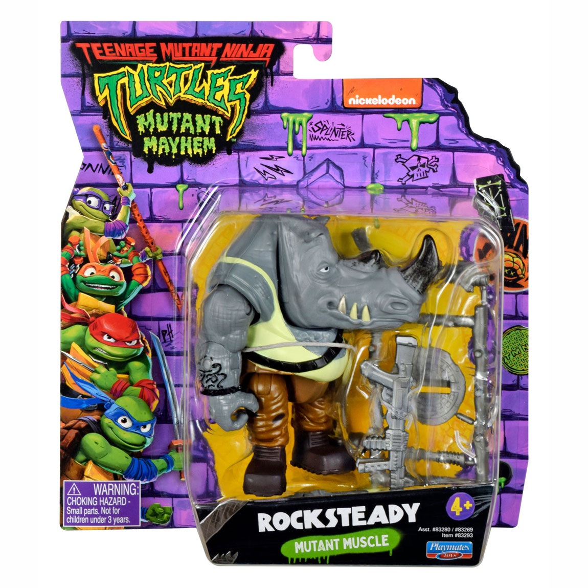 Teenage Mutant Ninja TurtlesSpeelfiguur - Rocksteady Mutant Muscle