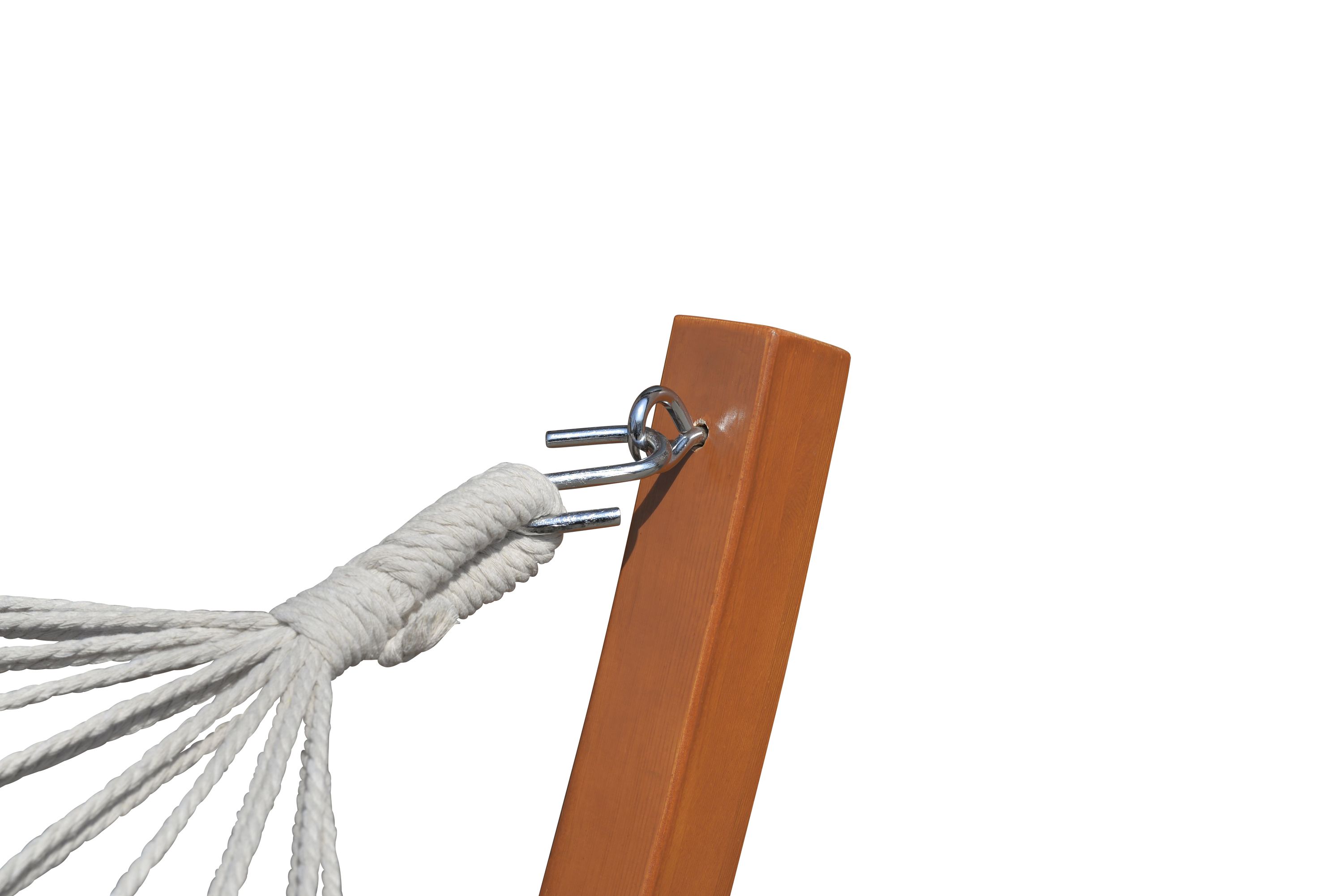 Hängematte beige mit Gestell rund 320 cm