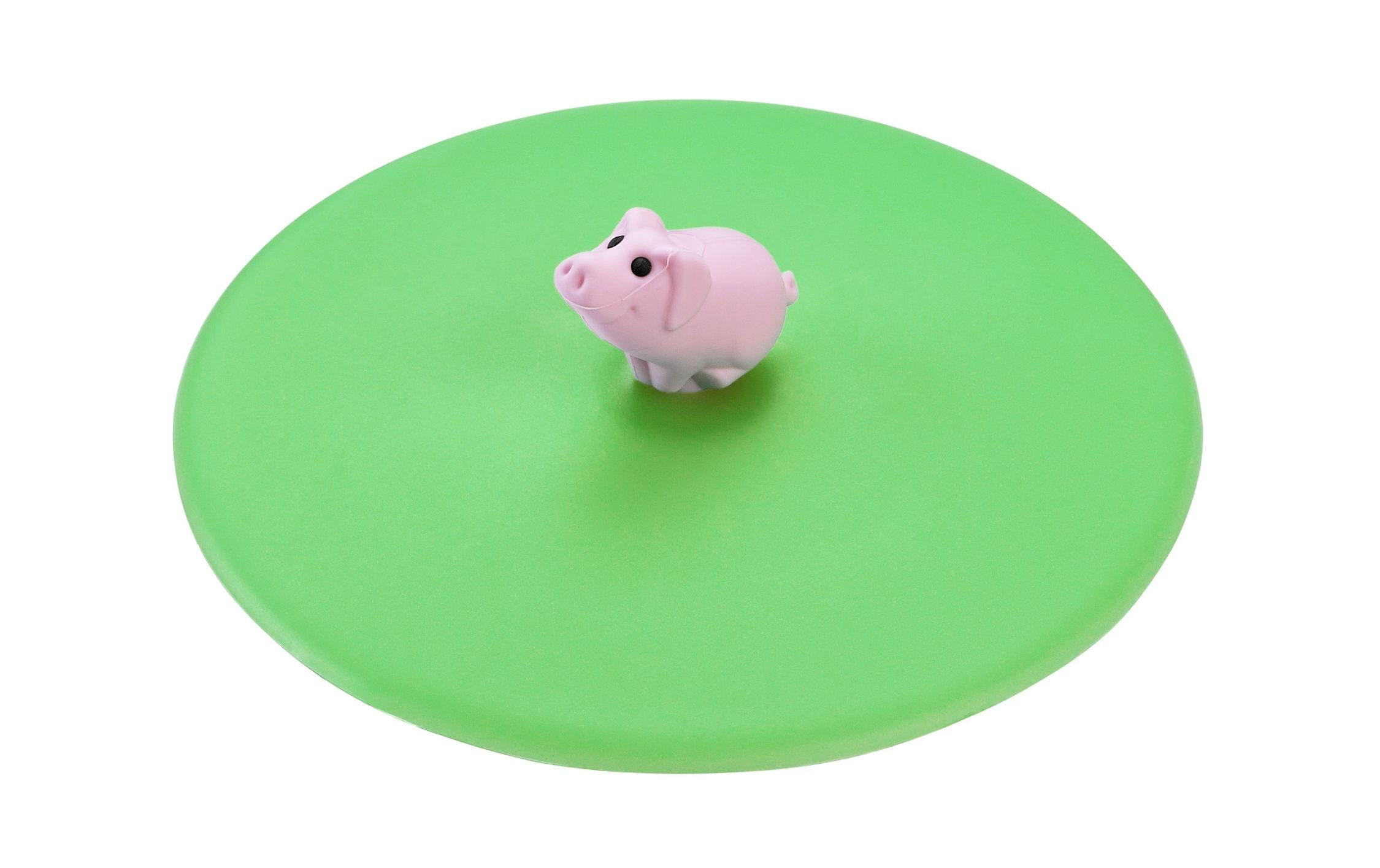 Glasabdeckung Mein Deckel – Hoftiere SchweinSilikon Deckel für Getränke