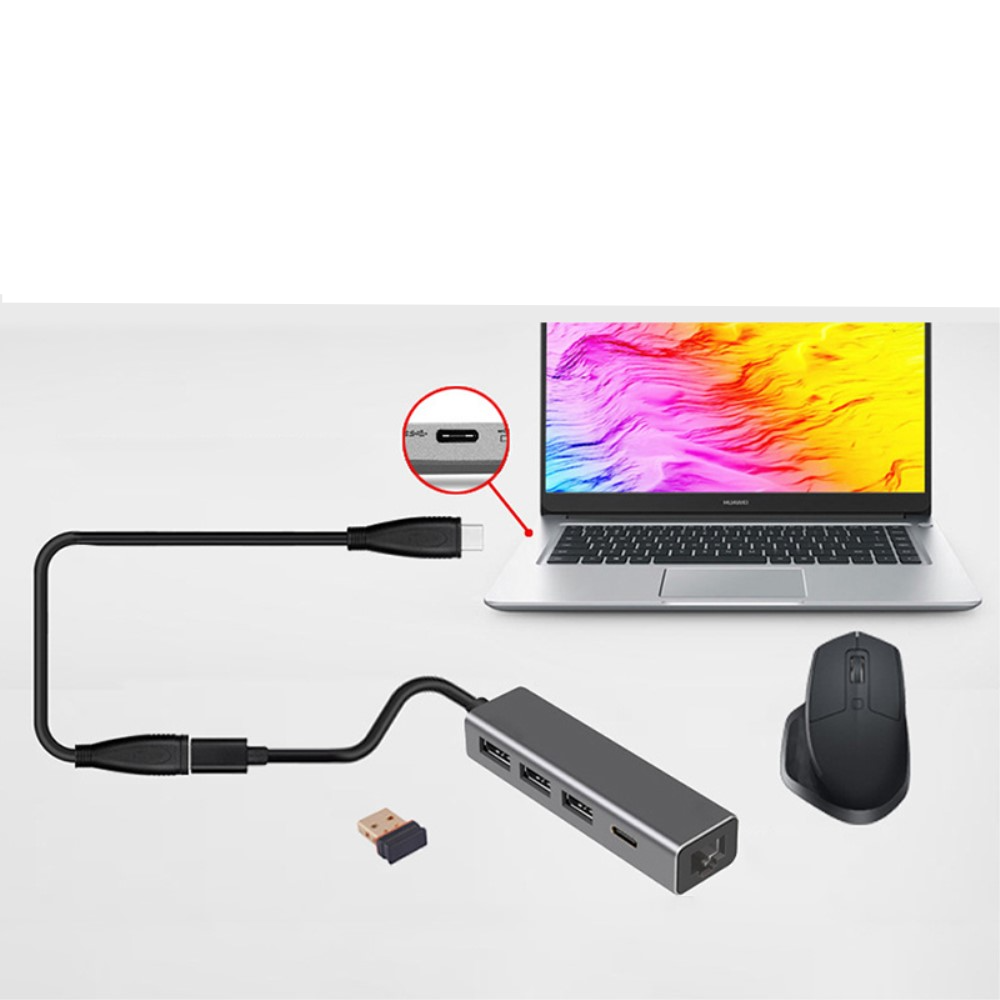(3m) 100W PD USB C auf USB C Thunderbolt Kabel Verlängerungskabel Adapter 10 Gbit/s / 4K@60Hz - Schwarz
